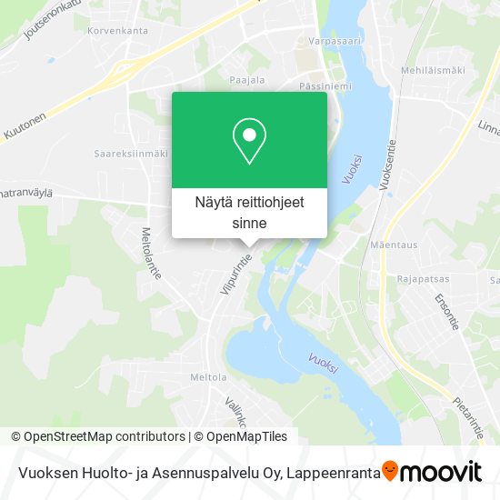 Vuoksen Huolto- ja Asennuspalvelu Oy kartta