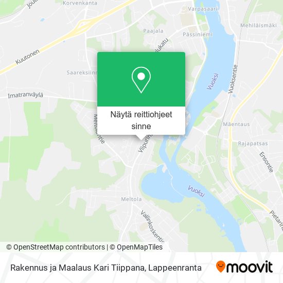 Rakennus ja Maalaus Kari Tiippana kartta