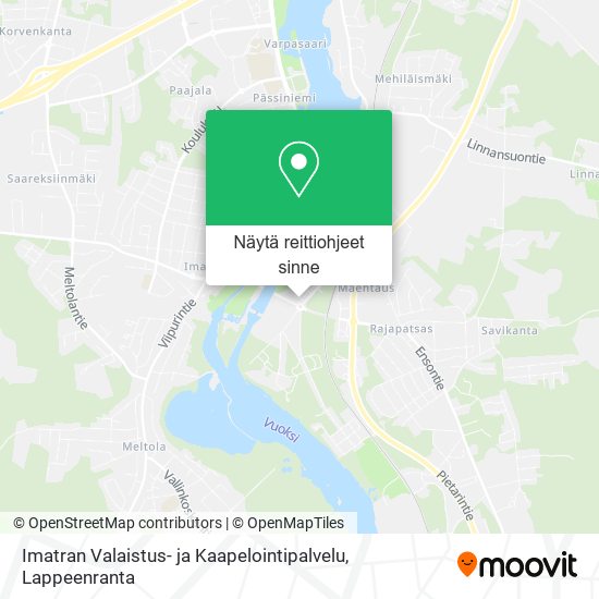 Imatran Valaistus- ja Kaapelointipalvelu kartta