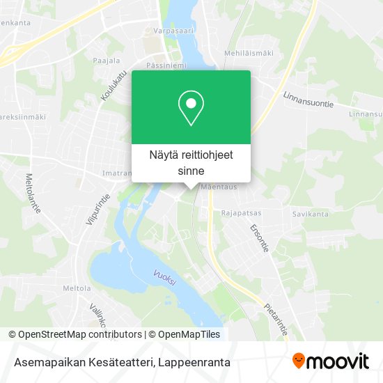 Asemapaikan Kesäteatteri kartta