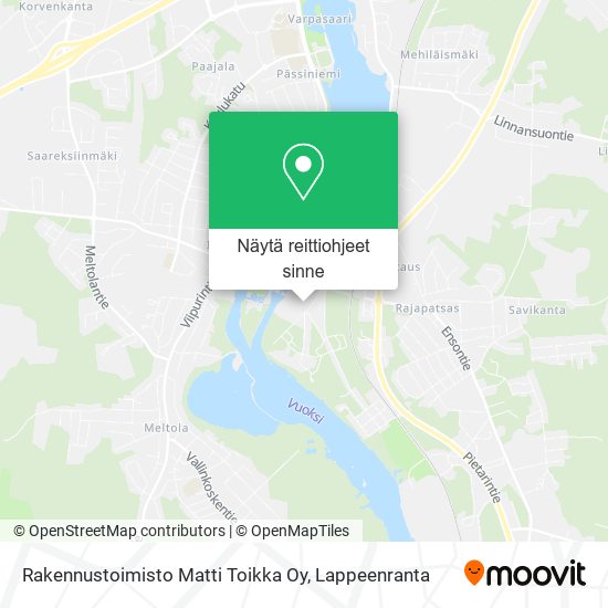 Rakennustoimisto Matti Toikka Oy kartta