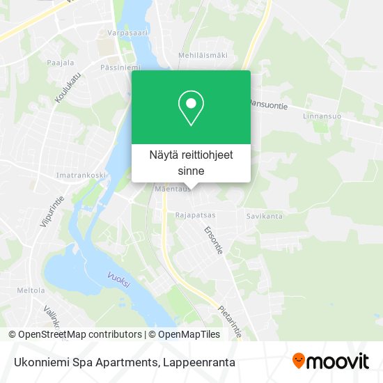 Ukonniemi Spa Apartments kartta