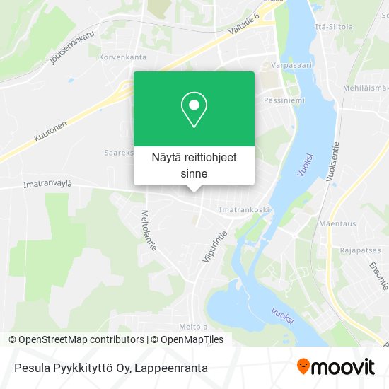 Pesula Pyykkityttö Oy kartta