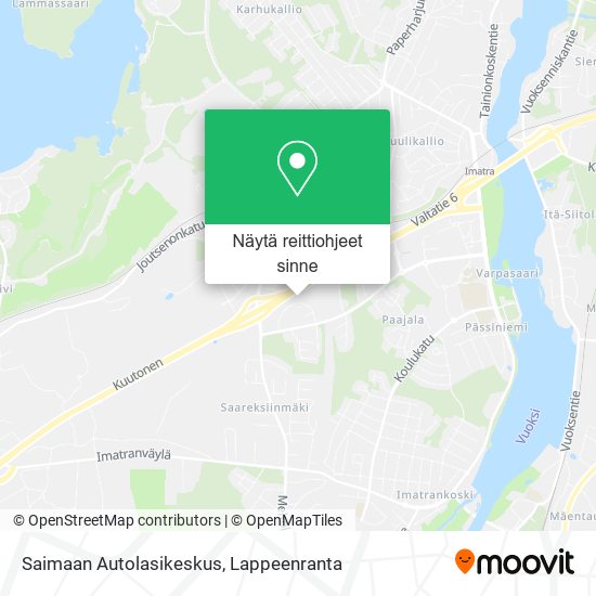 Saimaan Autolasikeskus kartta