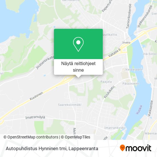 Autopuhdistus Hynninen tmi kartta
