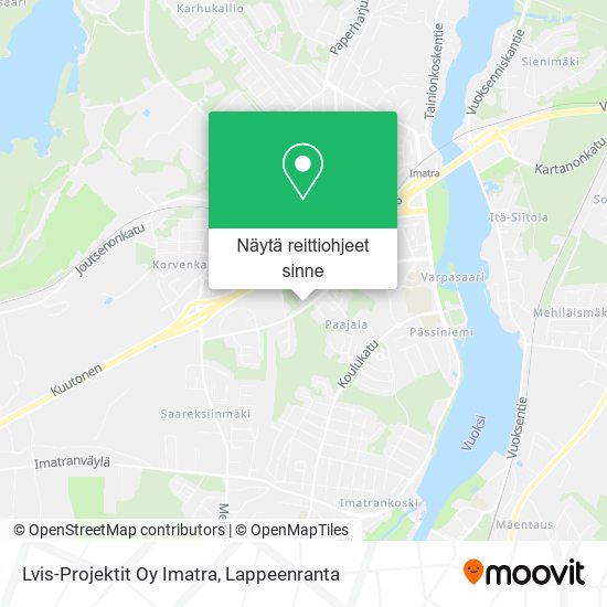 Lvis-Projektit Oy Imatra kartta
