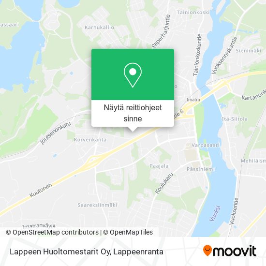 Lappeen Huoltomestarit Oy kartta