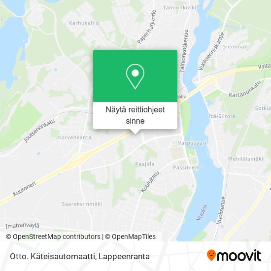 Otto. Käteisautomaatti kartta