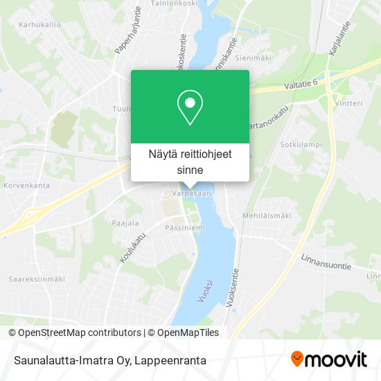 Saunalautta-Imatra Oy kartta