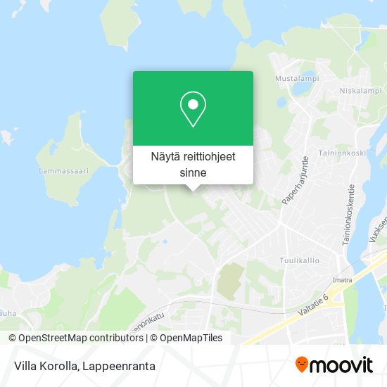 Villa Korolla kartta