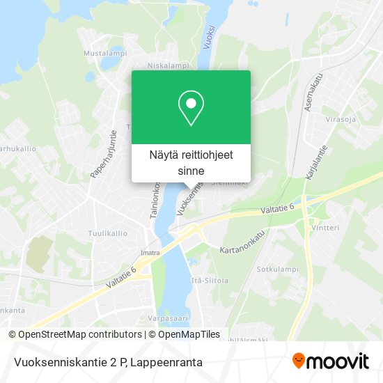 Vuoksenniskantie 2 P kartta