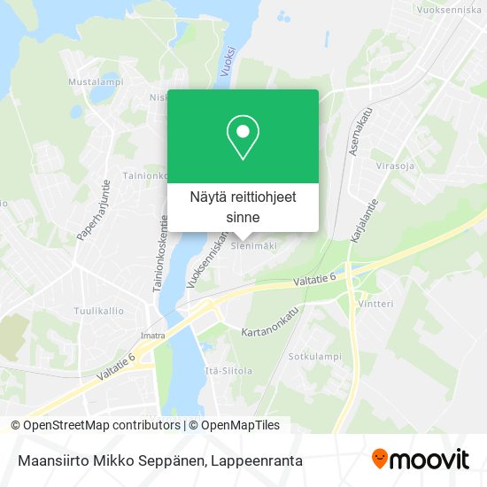 Maansiirto Mikko Seppänen kartta