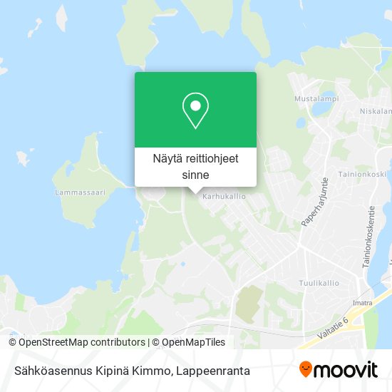 Sähköasennus Kipinä Kimmo kartta