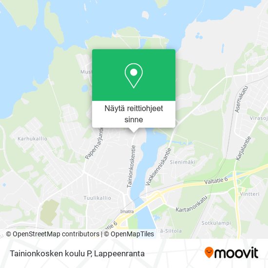 Tainionkosken koulu P kartta