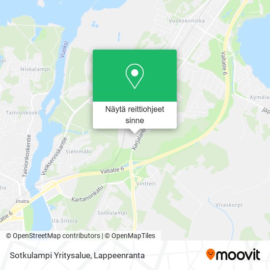 Sotkulampi Yritysalue kartta