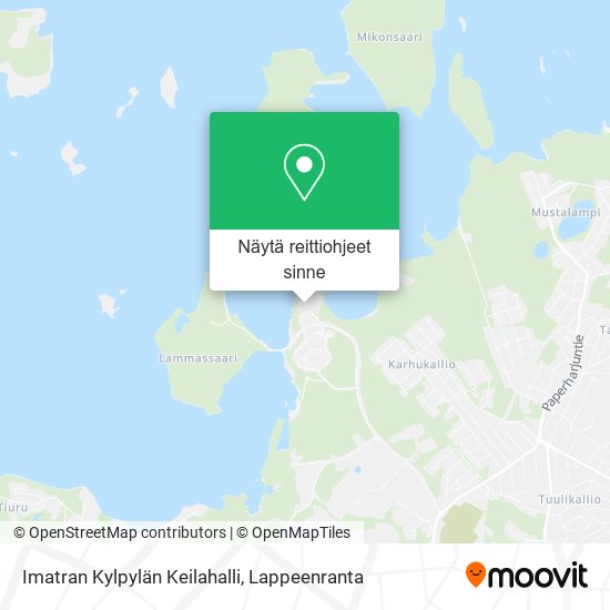 Imatran Kylpylän Keilahalli kartta