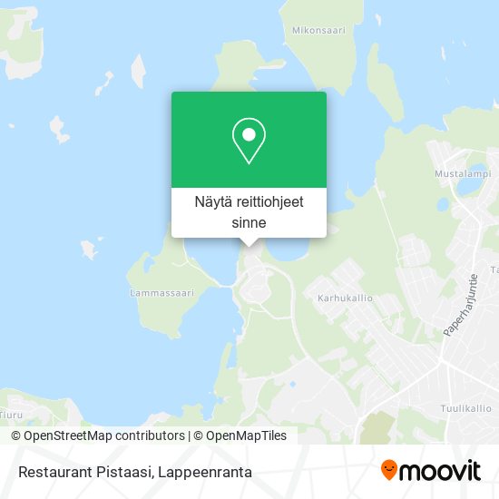 Restaurant Pistaasi kartta