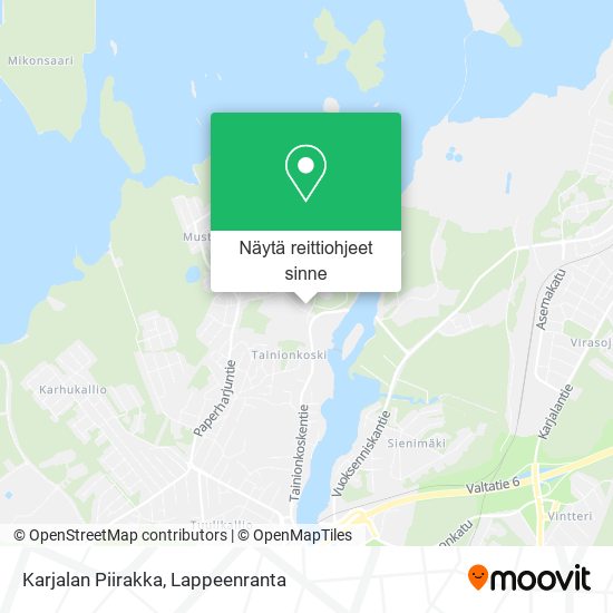 Karjalan Piirakka kartta