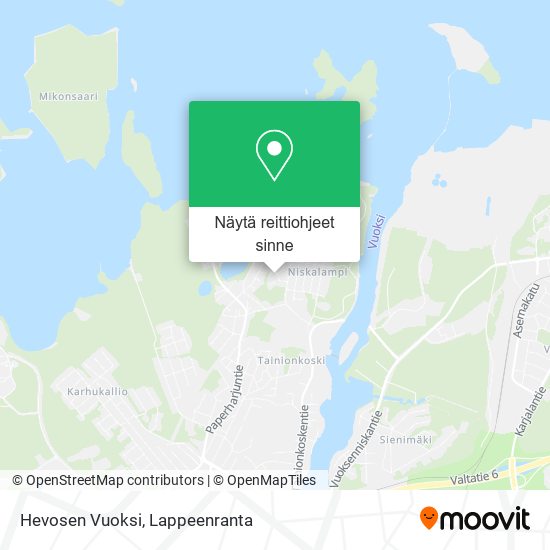 Hevosen Vuoksi kartta