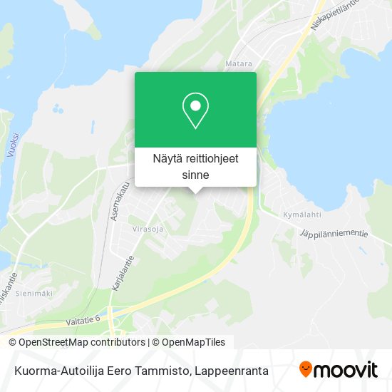 Kuorma-Autoilija Eero Tammisto kartta