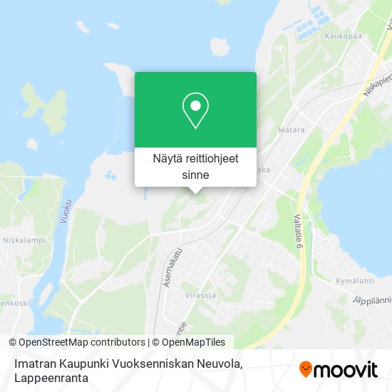 Imatran Kaupunki Vuoksenniskan Neuvola kartta