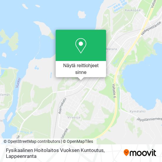 Fysikaalinen Hoitolaitos Vuoksen Kuntoutus kartta