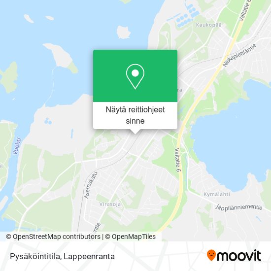 Pysäköintitila kartta