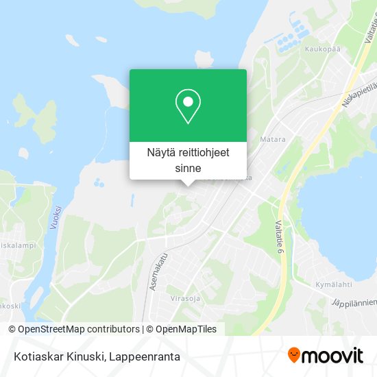 Kotiaskar Kinuski kartta