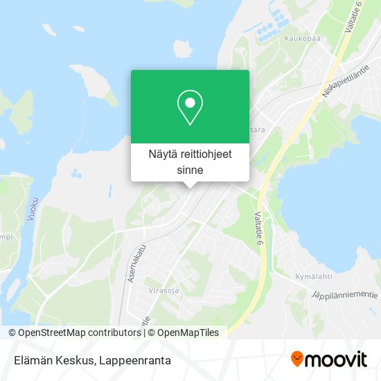 Elämän Keskus kartta