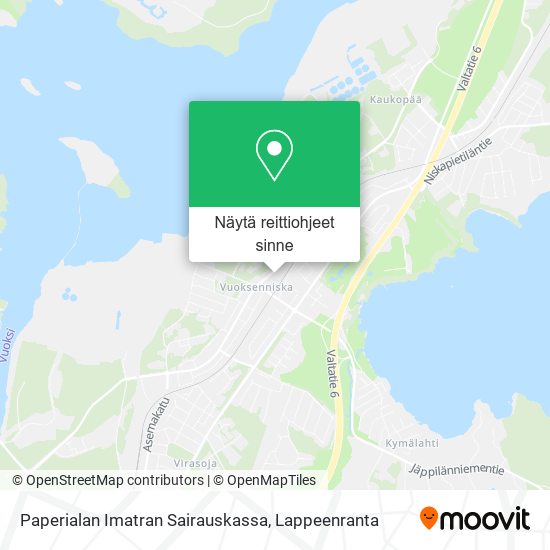 Paperialan Imatran Sairauskassa kartta