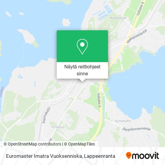 Euromaster Imatra Vuoksenniska kartta