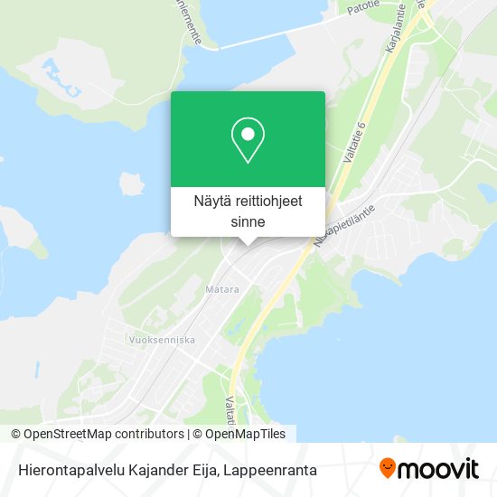 Hierontapalvelu Kajander Eija kartta