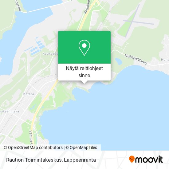 Raution Toimintakeskus kartta