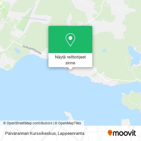 Päivärannan Kurssikeskus kartta