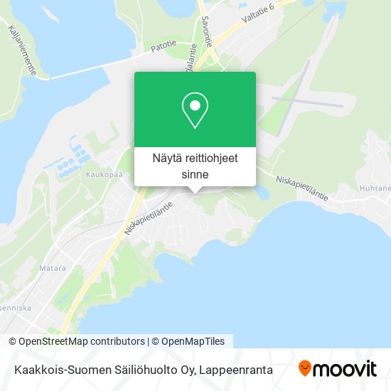 Kaakkois-Suomen Säiliöhuolto Oy kartta