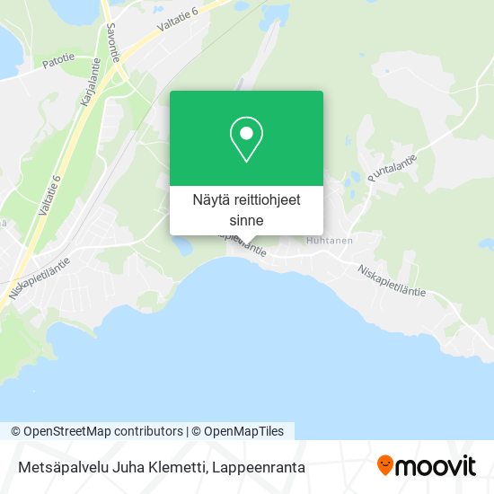 Metsäpalvelu Juha Klemetti kartta