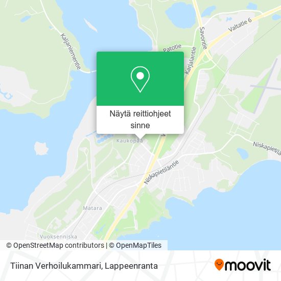 Tiinan Verhoilukammari kartta