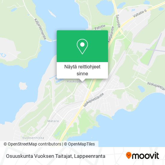 Osuuskunta Vuoksen Taitajat kartta