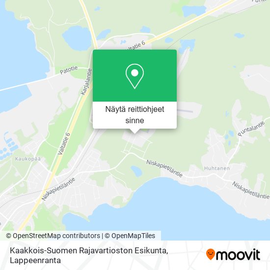 Kaakkois-Suomen Rajavartioston Esikunta kartta
