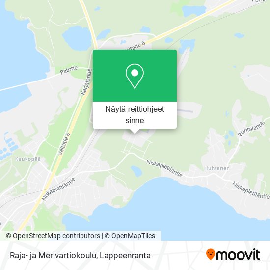 Raja- ja Merivartiokoulu kartta