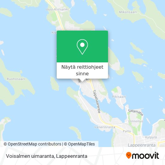 Voisalmen uimaranta kartta
