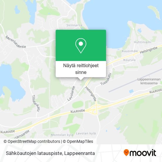 Sähköautojen latauspiste kartta