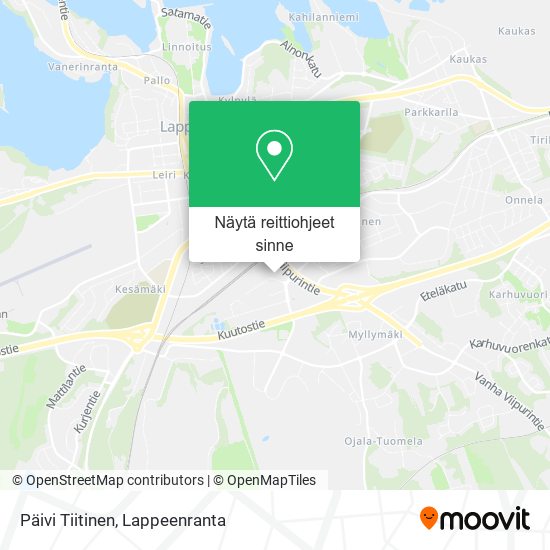 Päivi Tiitinen kartta