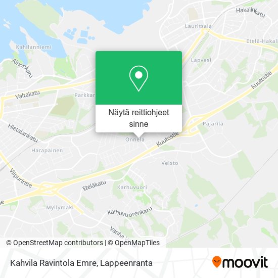 Kahvila Ravintola Emre kartta