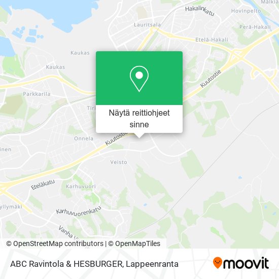 ABC Ravintola & HESBURGER kartta