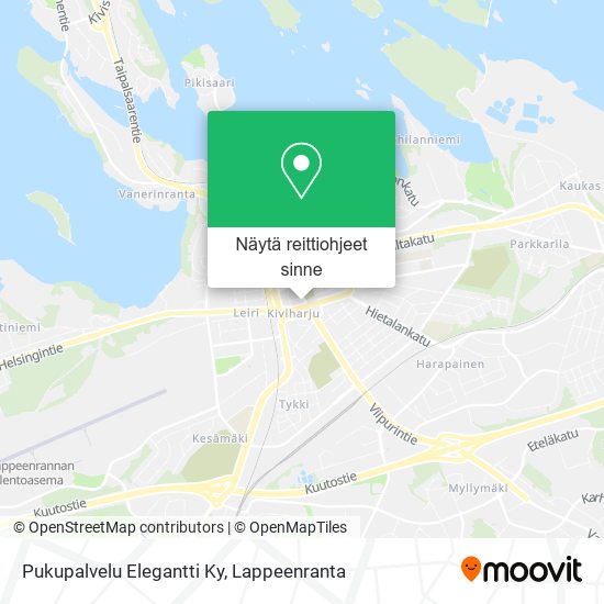 Pukupalvelu Elegantti Ky kartta