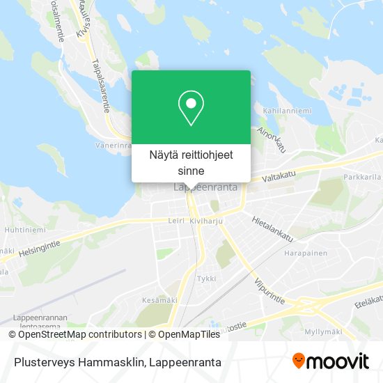 Plusterveys Hammasklin kartta