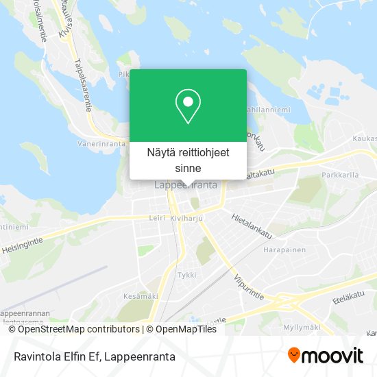 Ravintola Elfin Ef kartta