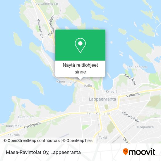 Masa-Ravintolat Oy kartta