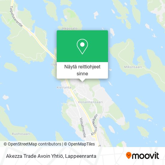 Akezza Trade Avoin Yhtiö kartta